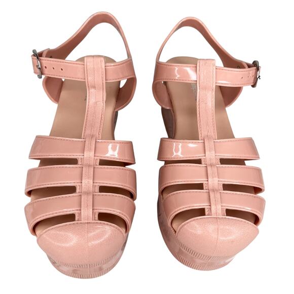 Jeffrey Campbell Candied Platform Sandals Nude 6 New - Picture 7 of 10